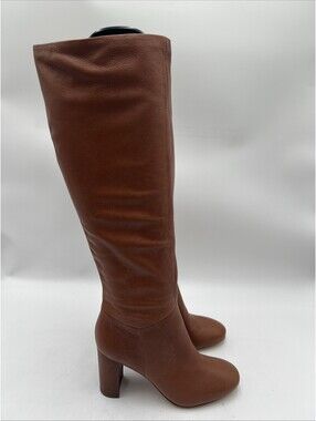 Women’s Vince Brannen Leather Knee-High Boots Brown Size 5M/35